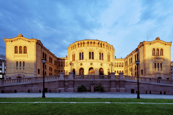 The Norwegian Parliament Building (Stortinget)